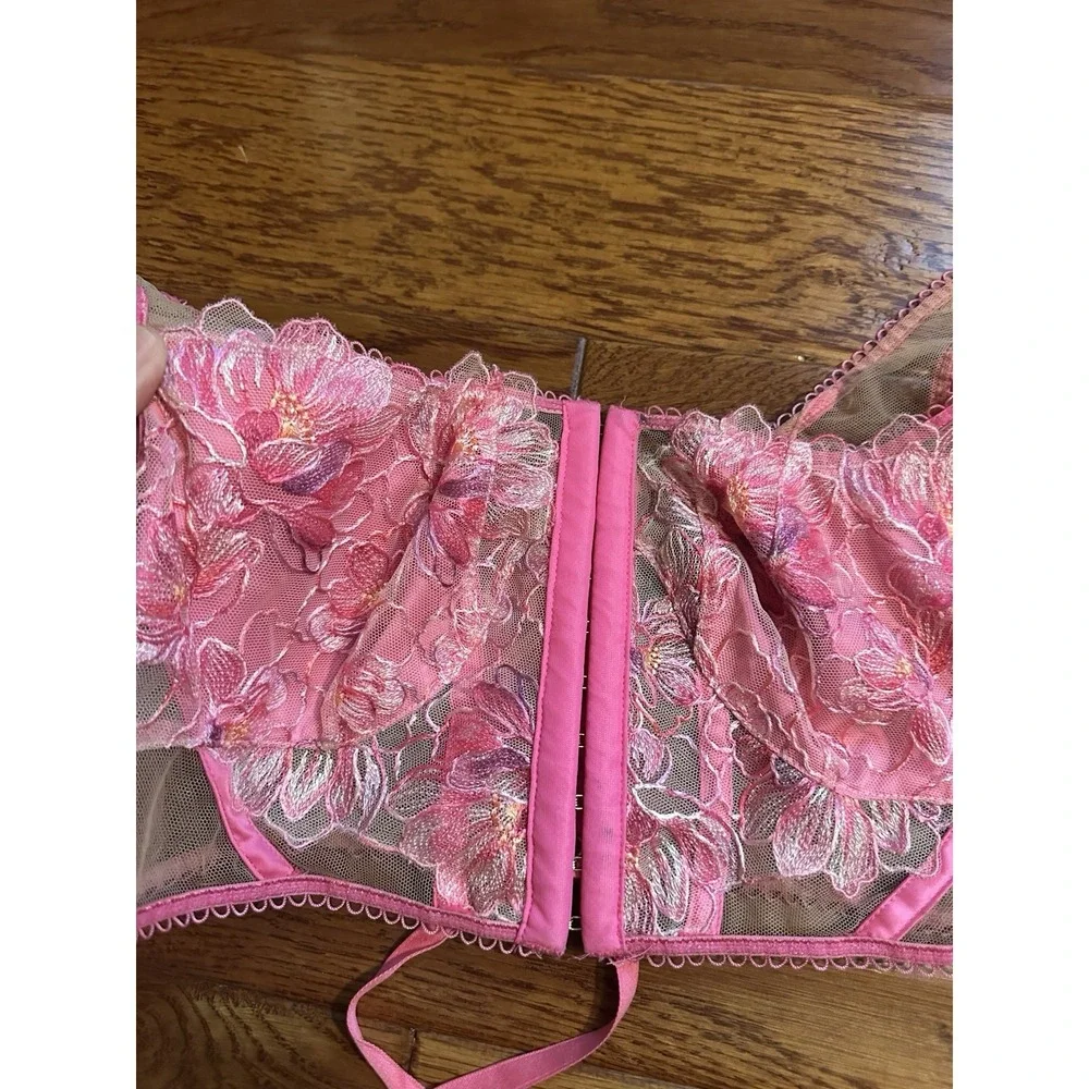 For Love & Lemons Floral Corset L NWT Victoria Secret Very Sexy Bra 34D Halter